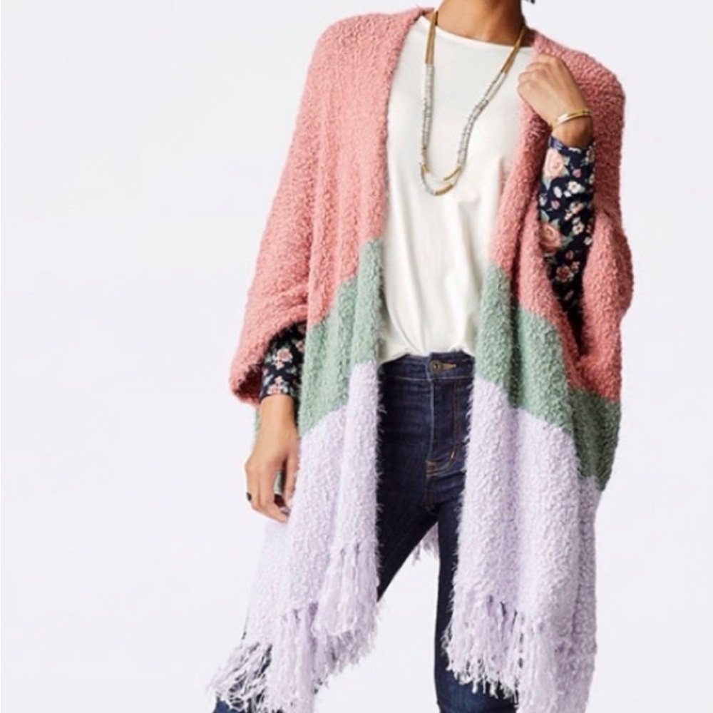 Matilda Jane Soft and Cozy Poncho Wrap with fringe